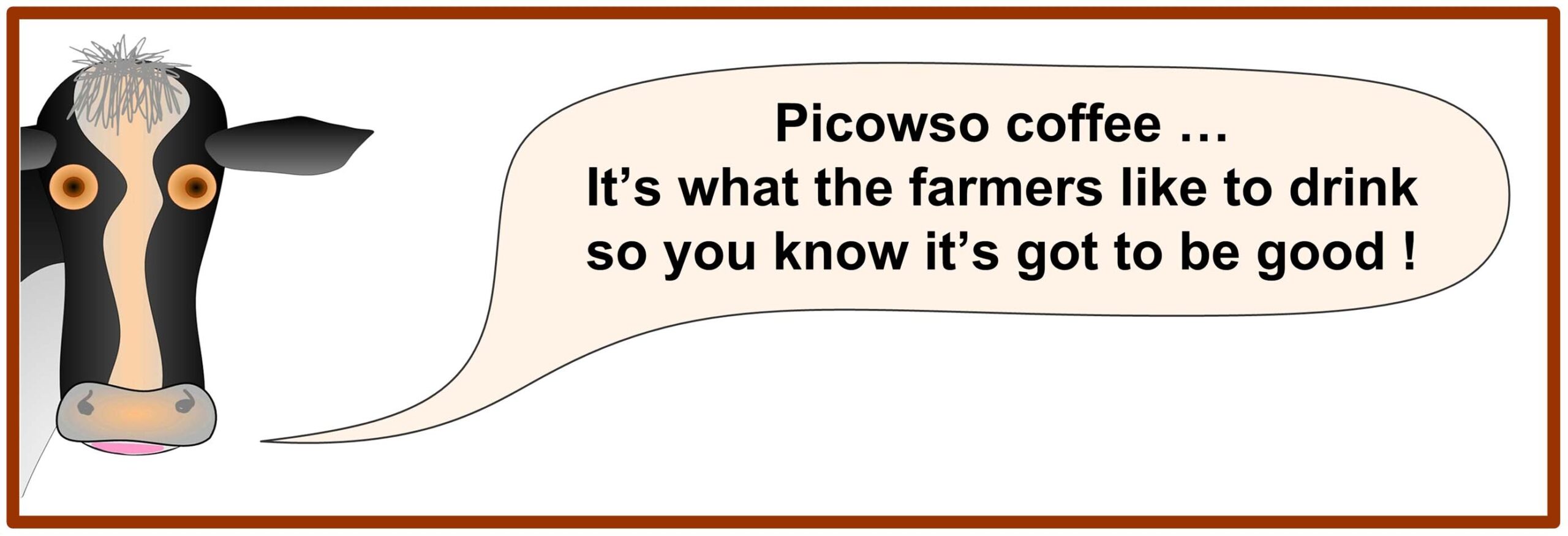 Cow talks about Picowso coffee 1s